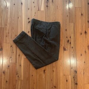 J Press olive corduroy trousers